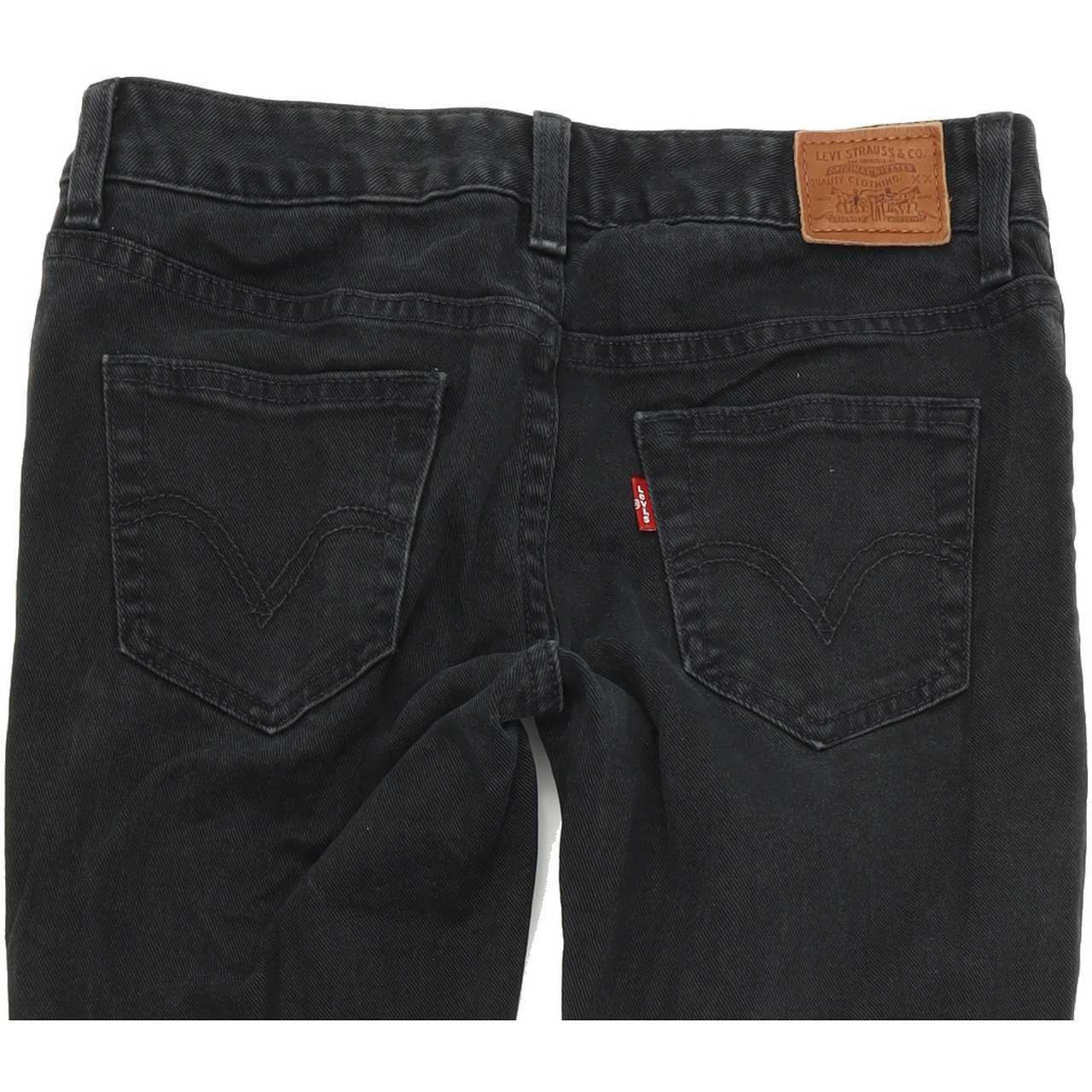 Levi's Women Black Straight Regular Stretch Jeans W28 L31