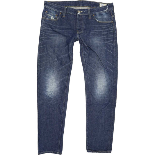 G-Star 3301 Men Blue Tapered Slim Jeans W36 L32