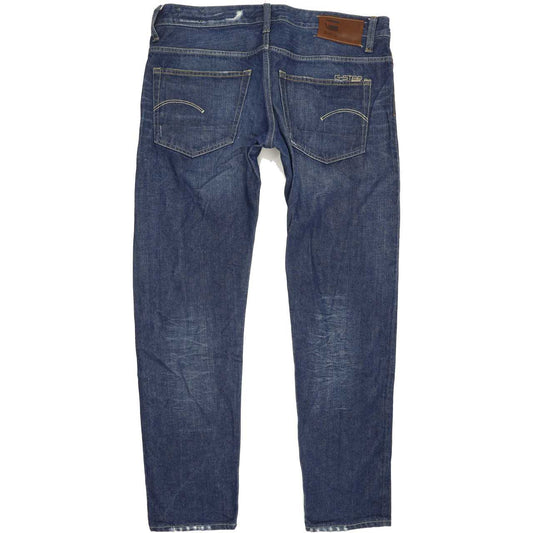 G-Star 3301 Men Blue Tapered Slim Jeans W36 L32