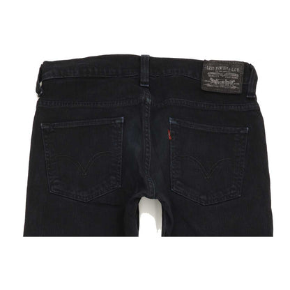 Levi's 511 Men Black Straight Slim Stretch Jeans W33 L35