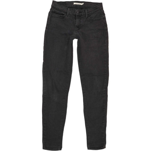 Levi's 710 Women Charcoal Skinny Slim Stretch Jeans W27 L30