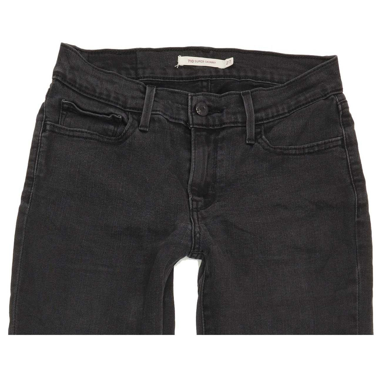 Levi's 710 Women Charcoal Skinny Slim Stretch Jeans W27 L30