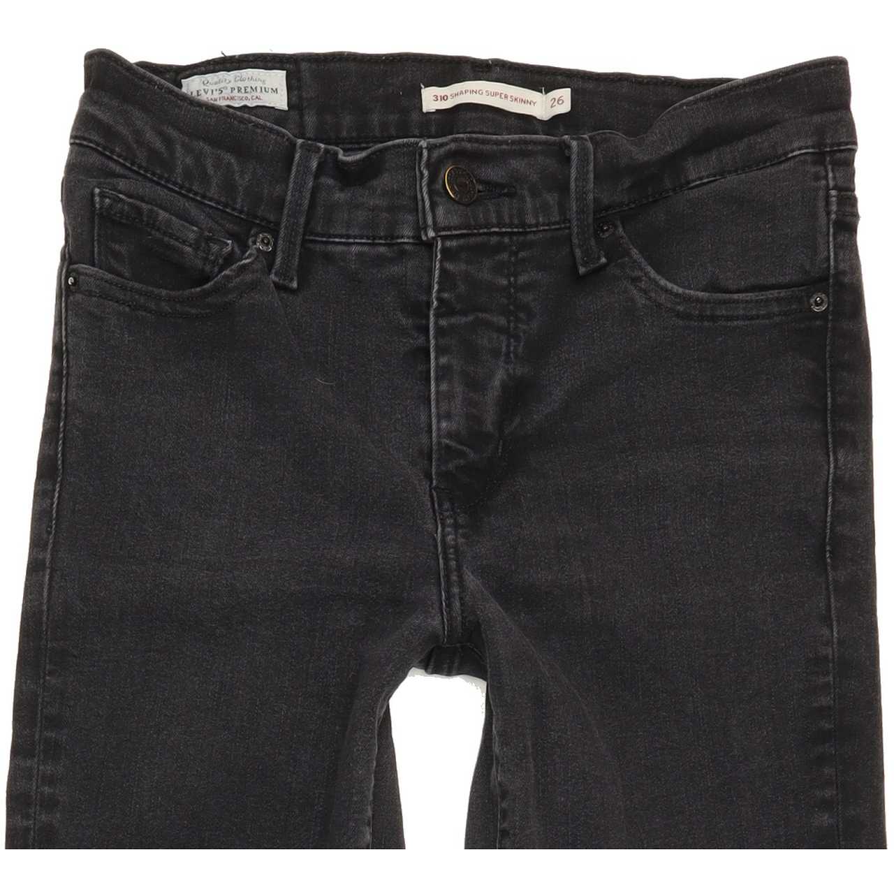 Levi's 310 Shaping Women Black Skinny Regular Stretch Jeans W26 L29