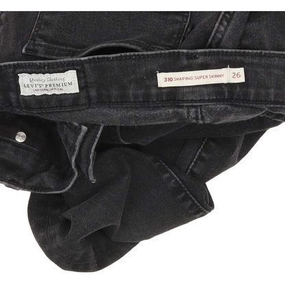 Levi's 310 Shaping Women Black Skinny Regular Stretch Jeans W26 L29