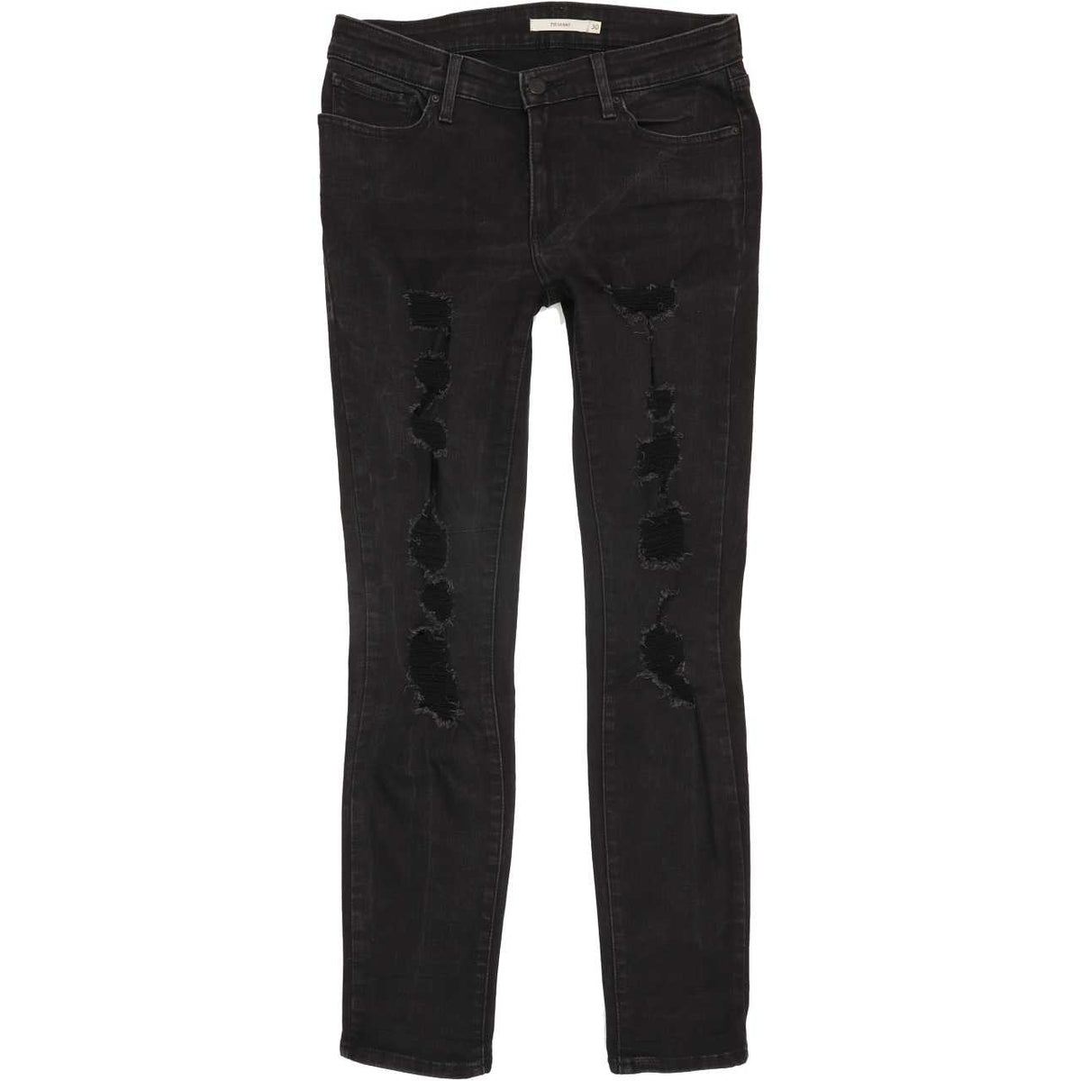Levi's 711 Women Black Skinny Regular Stretch Jeans W30 L30