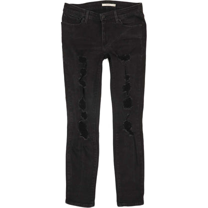 Levi's 711 Women Black Skinny Regular Stretch Jeans W30 L30