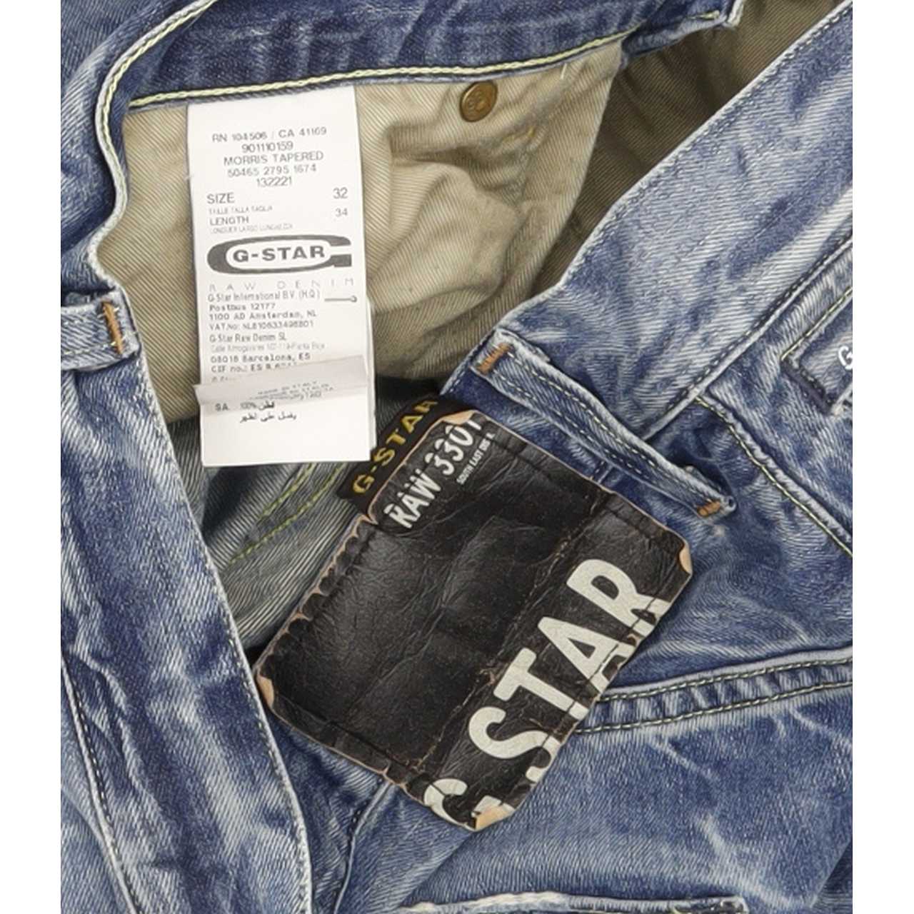 G-Star Morris Blue Tapered Loose Jeans High Waisted W32 L34