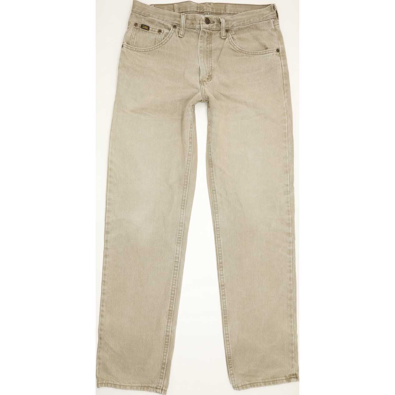 Lee Jim Men Beige Straight Regular Jeans W31 L32