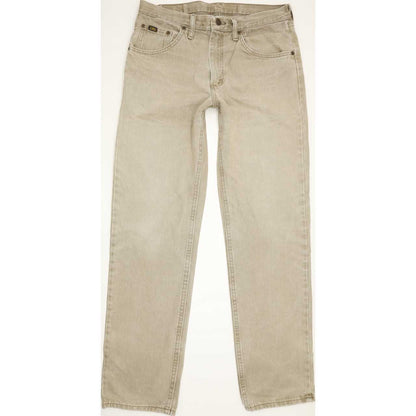 Lee Jim Men Beige Straight Regular Jeans W31 L32