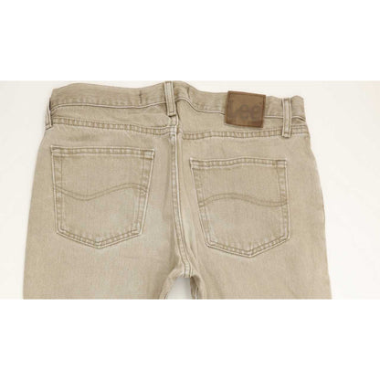 Lee Jim Men Beige Straight Regular Jeans W31 L32