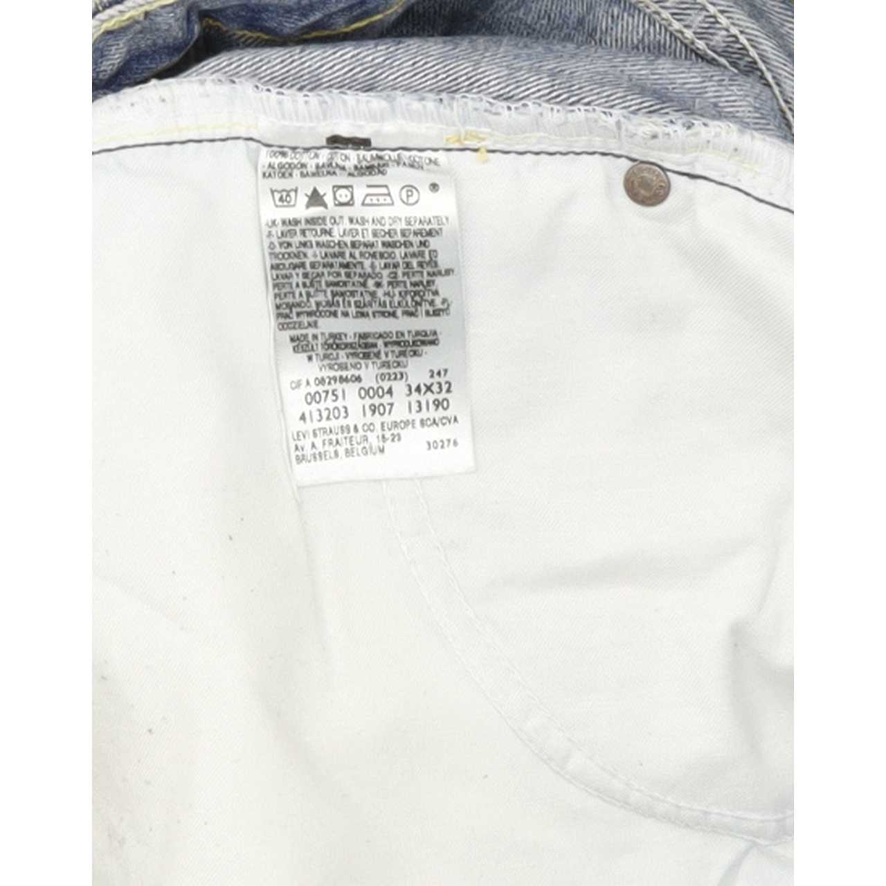 Levi's 751 Men Blue Straight Regular Jeans W34 L29