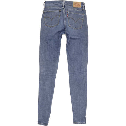 Levi's 710 Women Blue Skinny Slim Stretch Jeans W26 L30