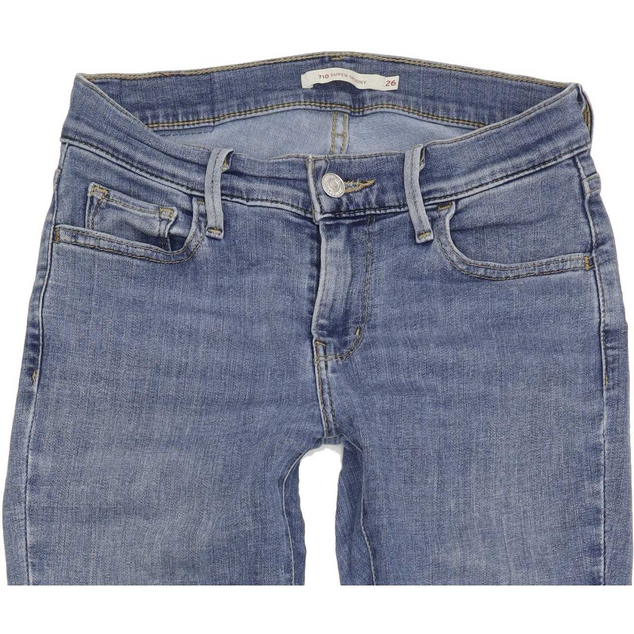 Levi's 710 Women Blue Skinny Slim Stretch Jeans W26 L30