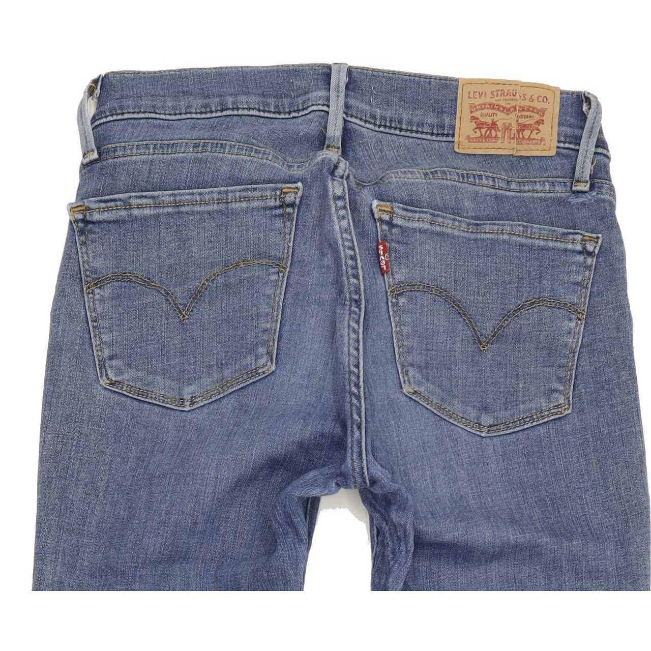 Levi's 710 Women Blue Skinny Slim Stretch Jeans W26 L30