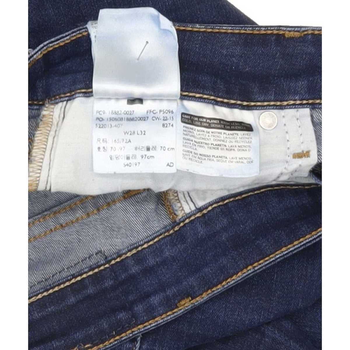Levi's 721 High Rise Women Blue Skinny Stretch Jeans W28 L31