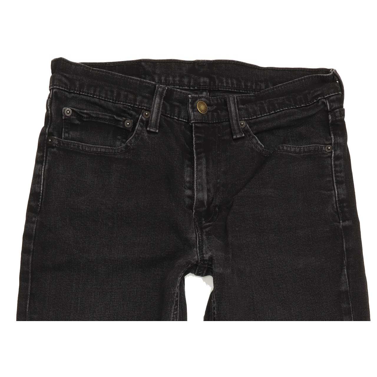 Levi's 511 Men Black Straight Slim Stretch Jeans W32 L30