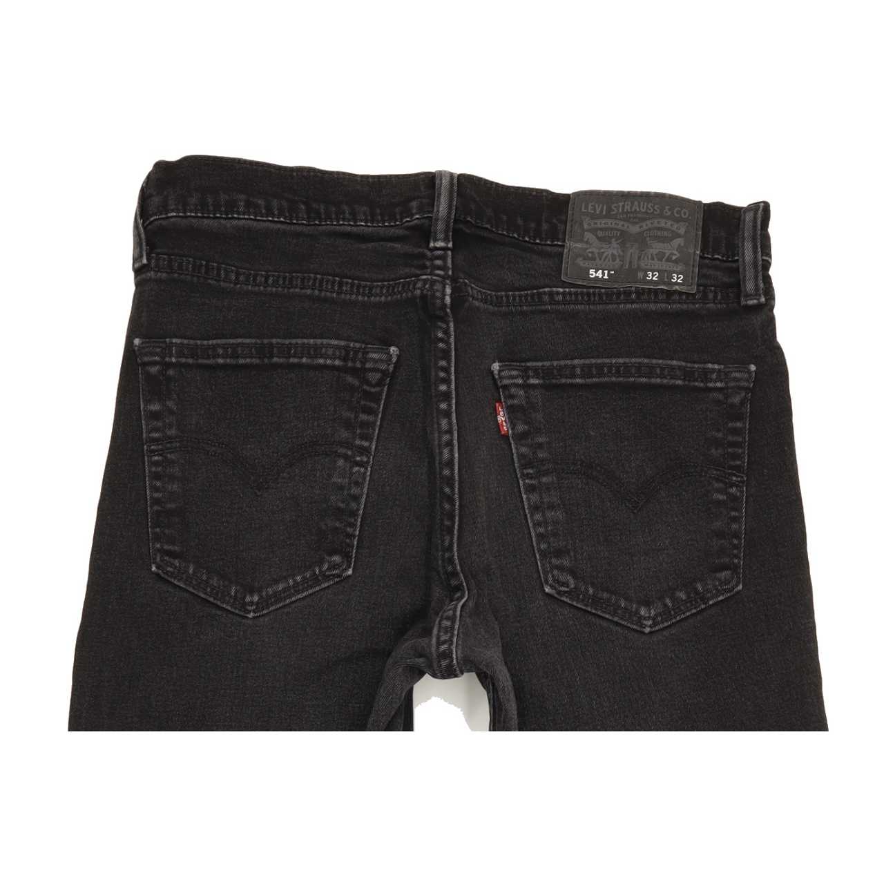 Levi's 511 Men Black Straight Slim Stretch Jeans W32 L30