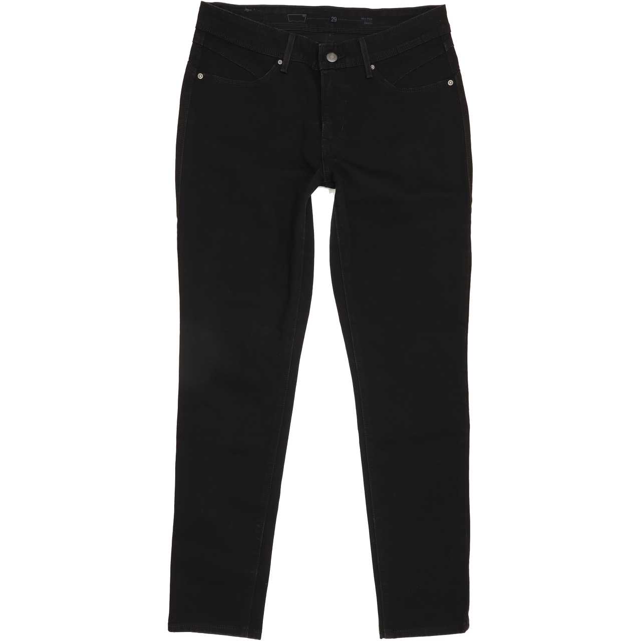 Levi's Women Black Skinny Regular Stretch Jeans W29 L29