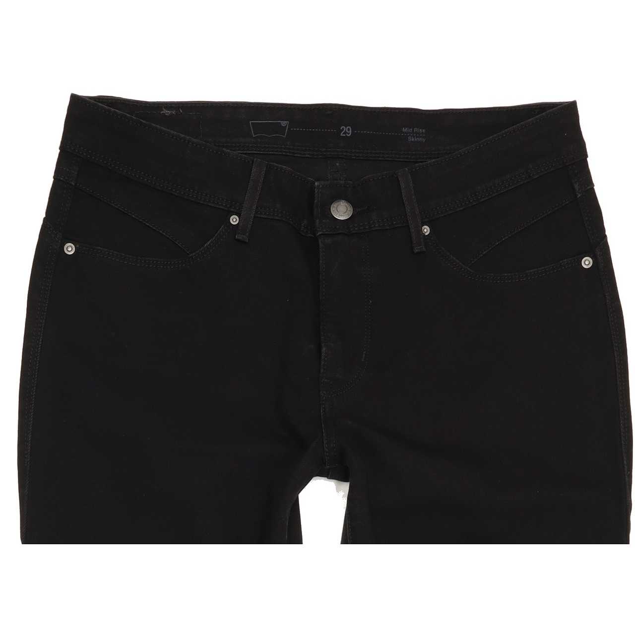 Levi's Women Black Skinny Regular Stretch Jeans W29 L29