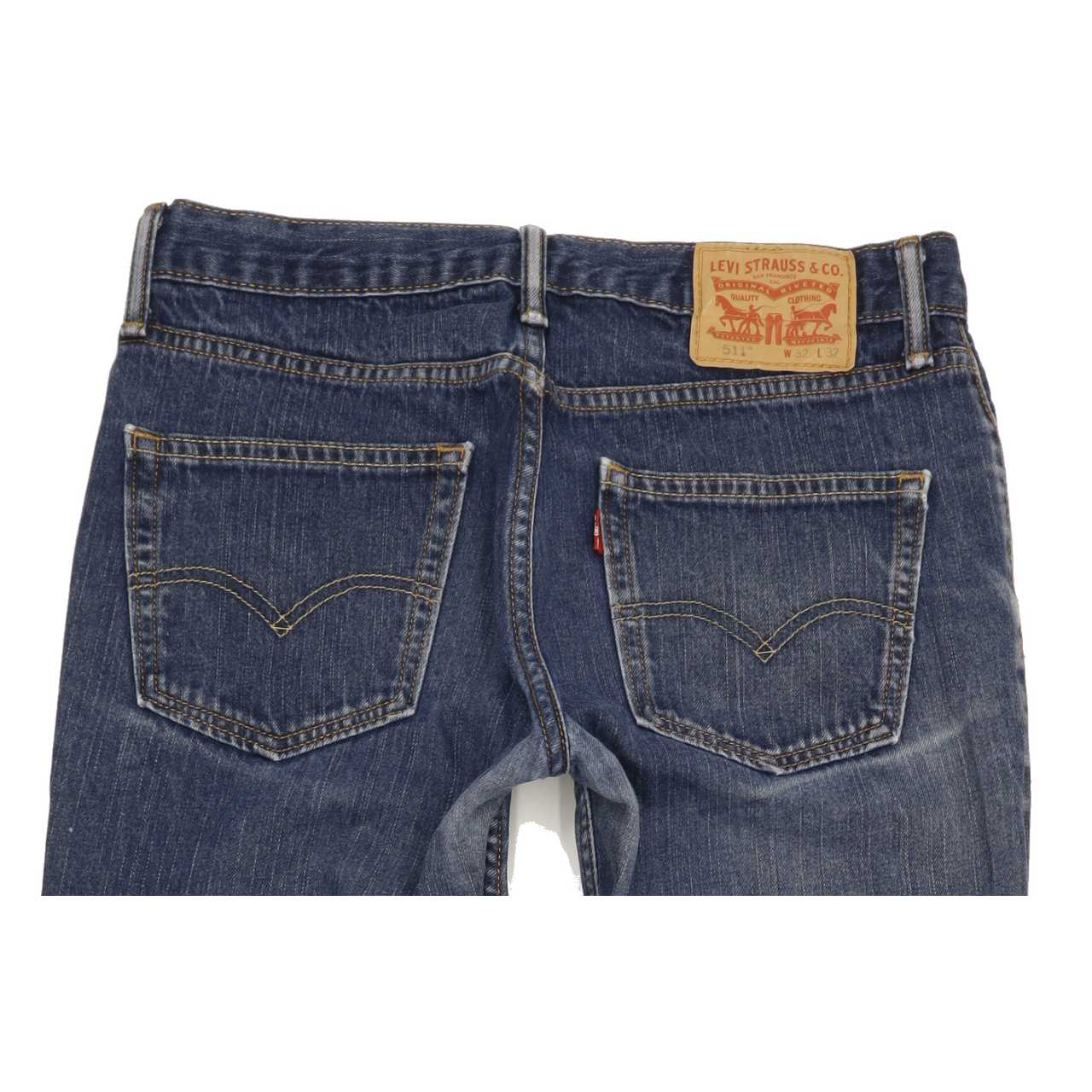 Levi's 511 Men Blue Straight Slim Jeans W32 L32