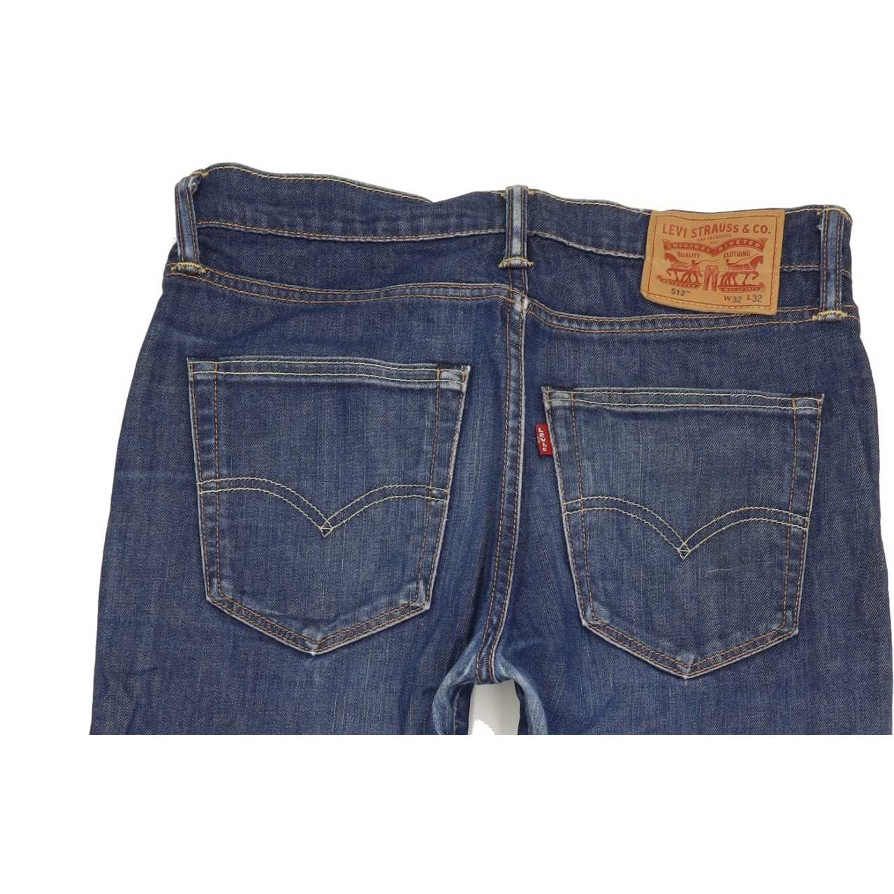 Levi's 512 Men Blue Tapered Slim Stretch Jeans W32 L31