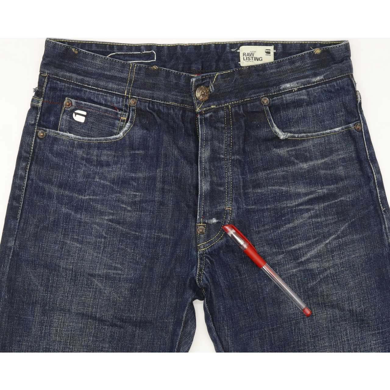 G-Star Men Blue Straight Regular Jeans W29 L30