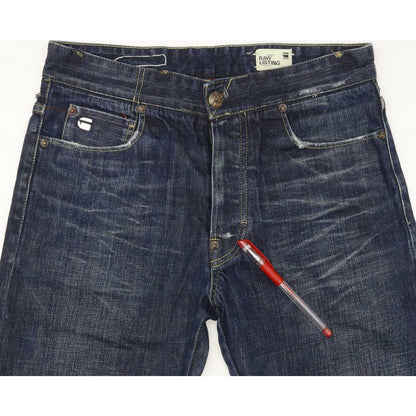 G-Star Men Blue Straight Regular Jeans W29 L30