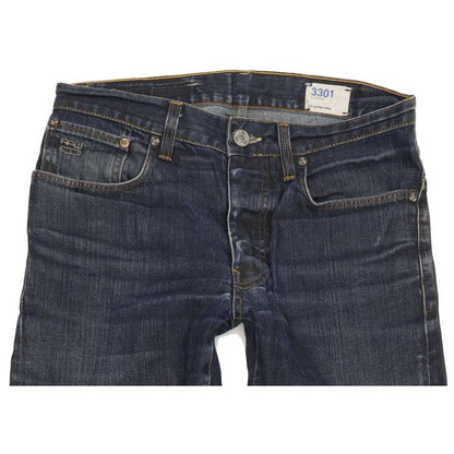G-Star 3301 Men Blue Straight Slim Jeans W31 L32