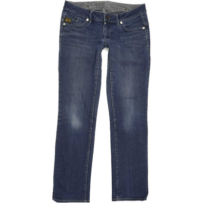 G-Star Women Blue Straight Slim Jeans W30 L32