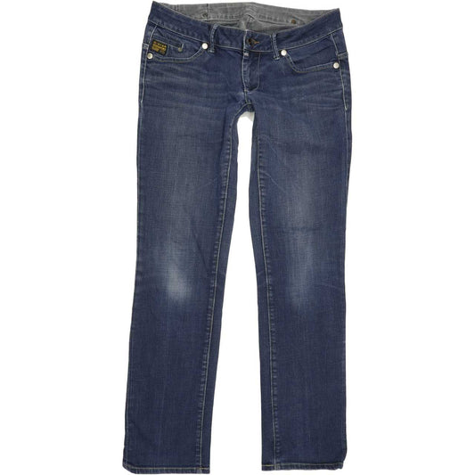 G-Star Women Blue Straight Slim Jeans W30 L32