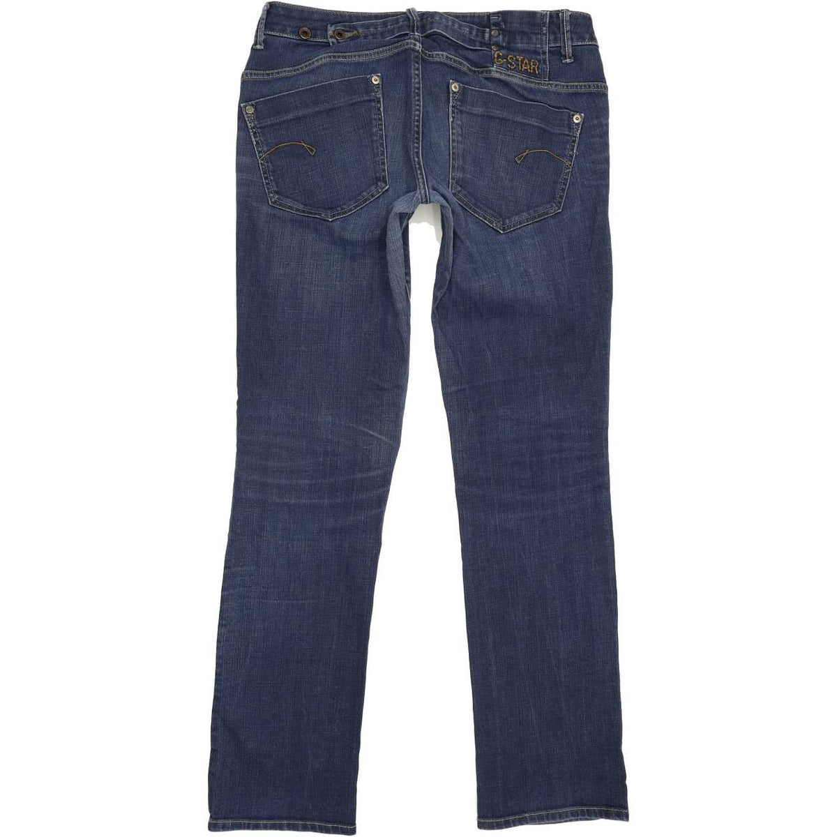 G-Star Women Blue Straight Slim Jeans W30 L32