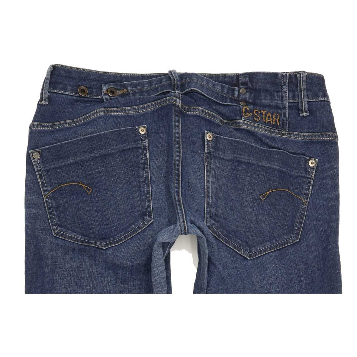 G-Star Women Blue Straight Slim Jeans W30 L32