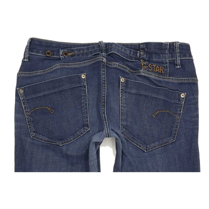 G-Star Women Blue Straight Slim Jeans W30 L32