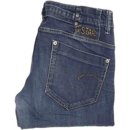 G-Star Women Blue Straight Slim Jeans W30 L32
