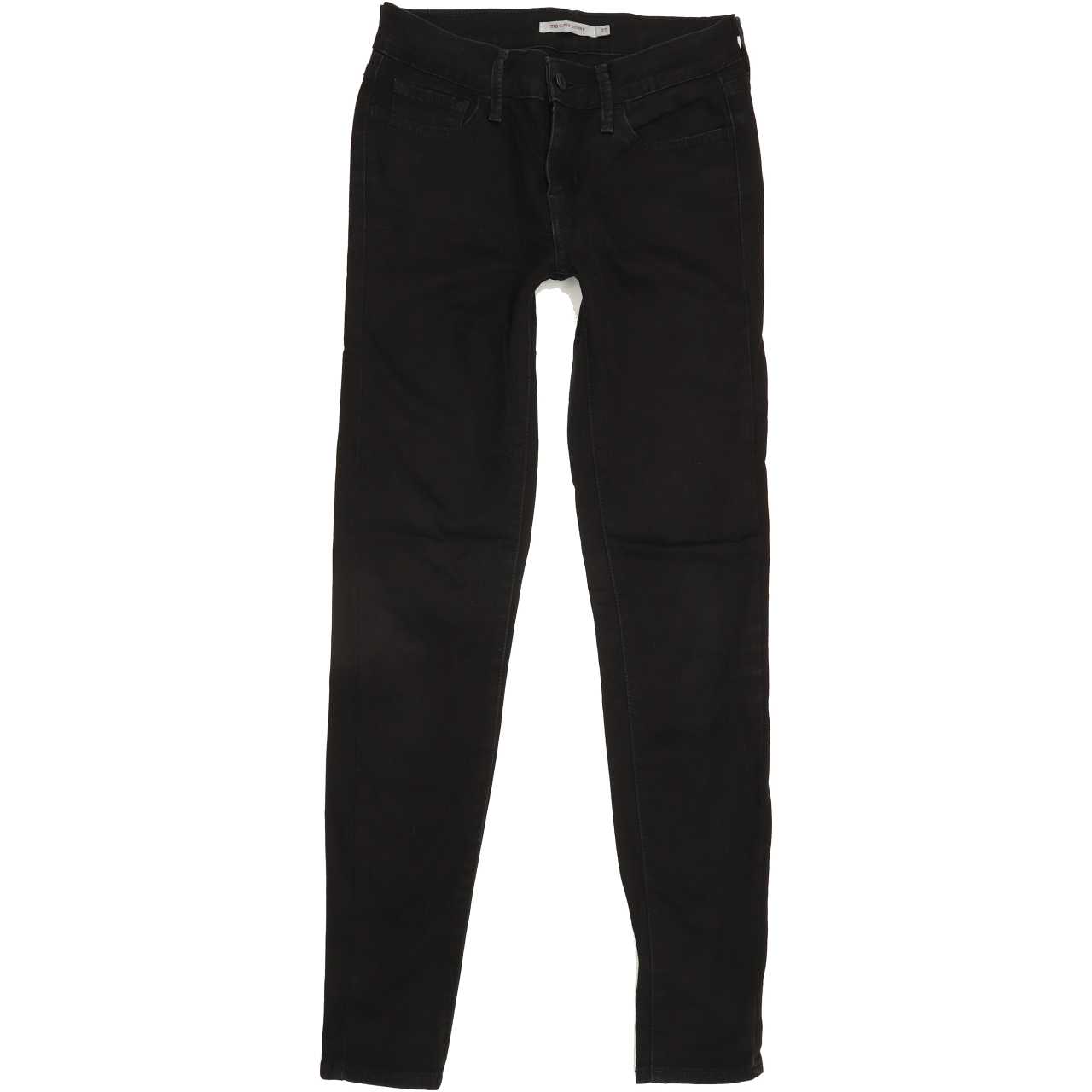 Levi's 710 Women Black Skinny Slim Stretch Jeans W27 L30