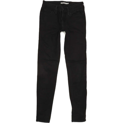 Levi's 710 Women Black Skinny Slim Stretch Jeans W27 L30