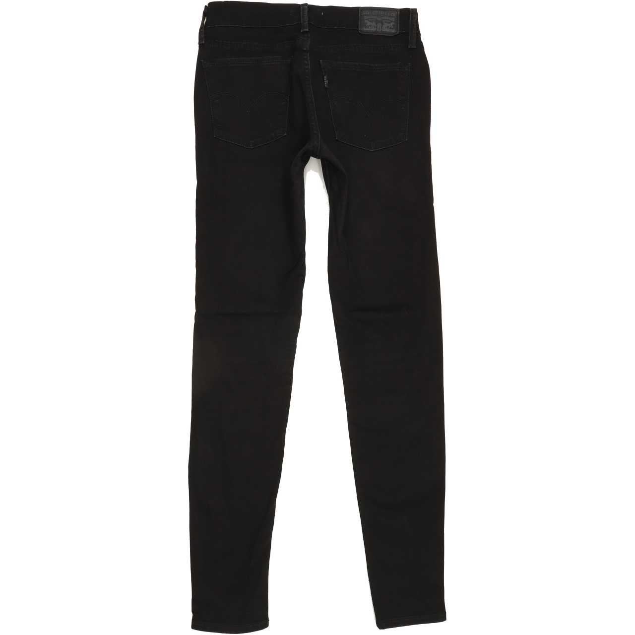 Levi's 710 Women Black Skinny Slim Stretch Jeans W27 L30