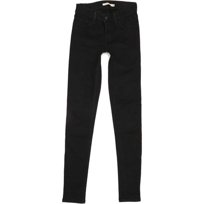 Levi's 710 Women Black Skinny Slim Stretch Jeans W25 L30