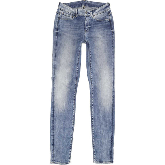 G-Star Contour Women Blue Skinny Regular Stretch Jeans W29 L33