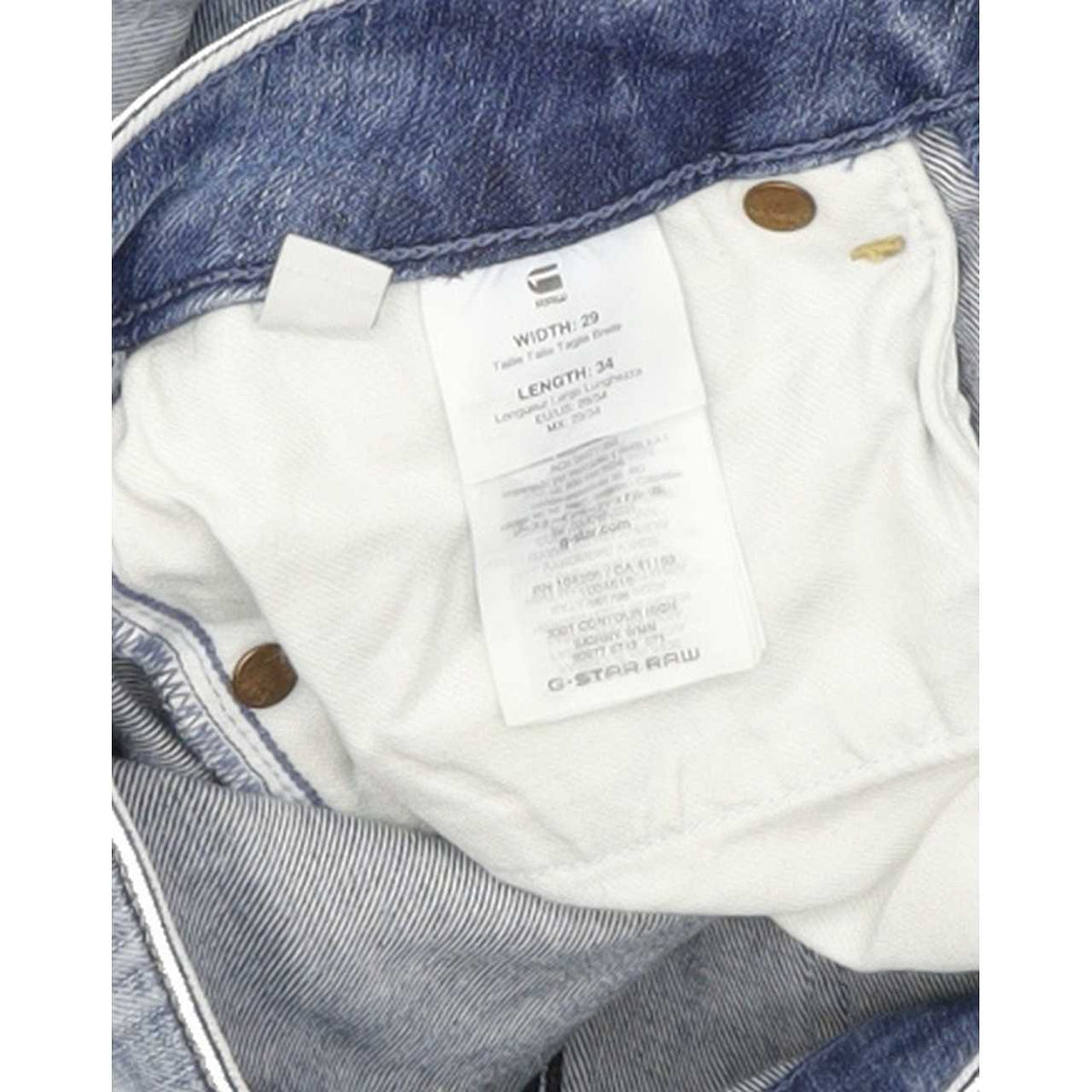 G-Star Contour Women Blue Skinny Regular Stretch Jeans W29 L33