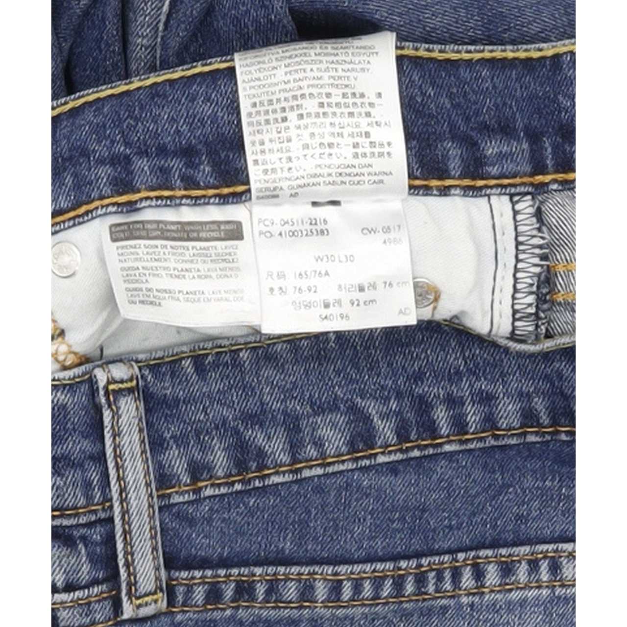 Levi's 511 Men Blue Straight Slim Stretch Jeans W30 L29