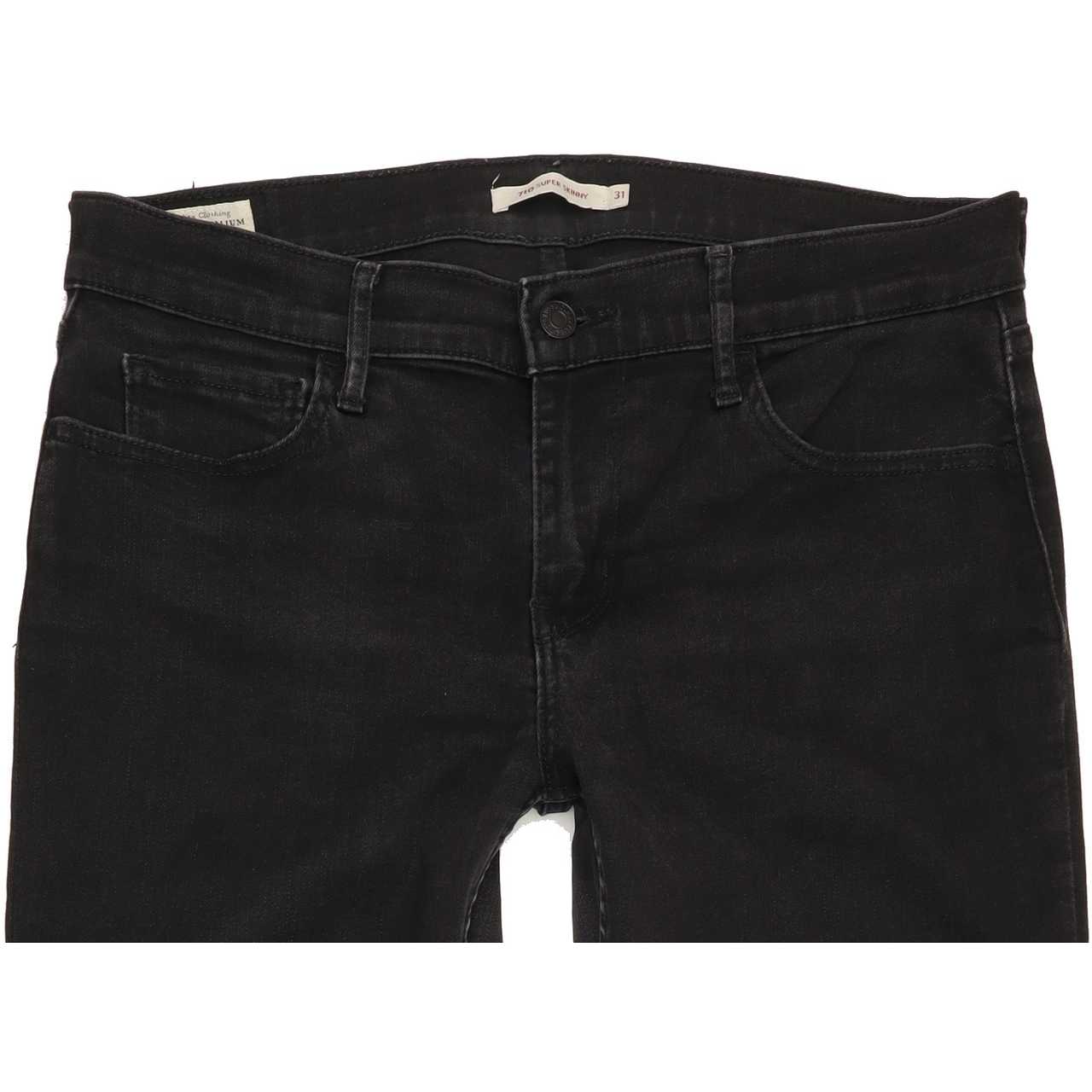 Levi's 710 Women Black Skinny Slim Jeans W31 L31