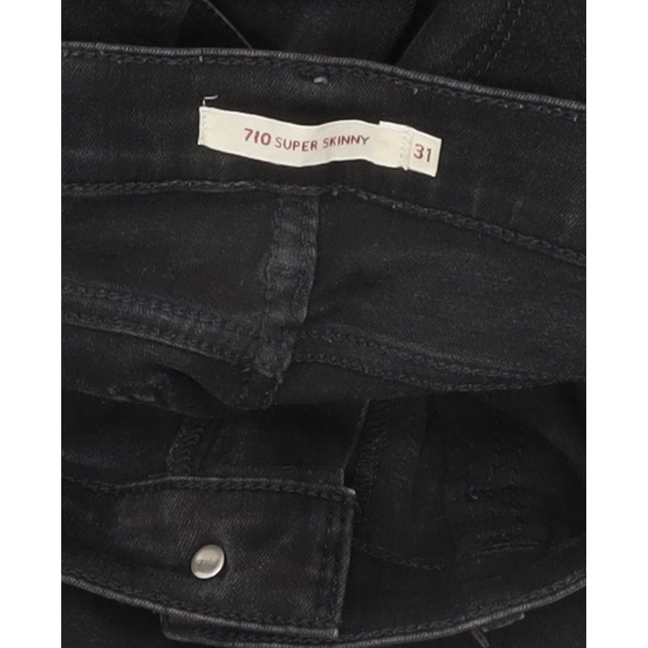 Levi's 710 Women Black Skinny Slim Jeans W31 L31