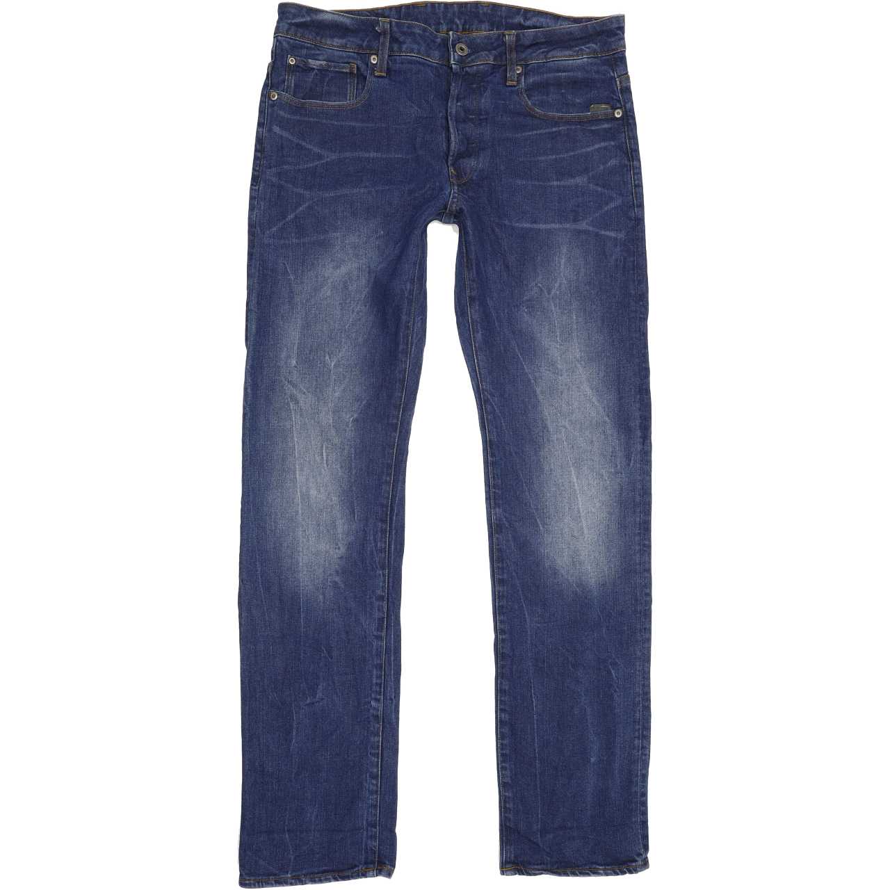 G-Star Revend Men Blue Straight Regular Stretch Jeans W33 L33