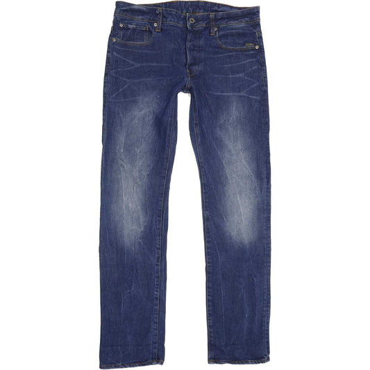 G-Star Revend Men Blue Straight Regular Stretch Jeans W33 L33