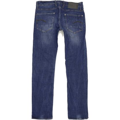 G-Star Revend Men Blue Straight Regular Stretch Jeans W33 L33