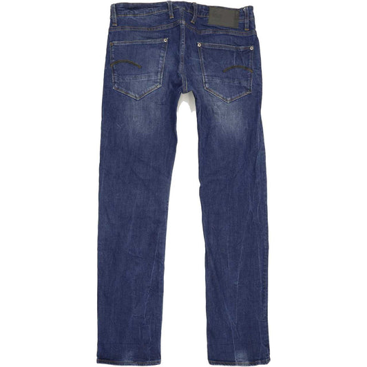 G-Star Revend Men Blue Straight Regular Stretch Jeans W33 L33