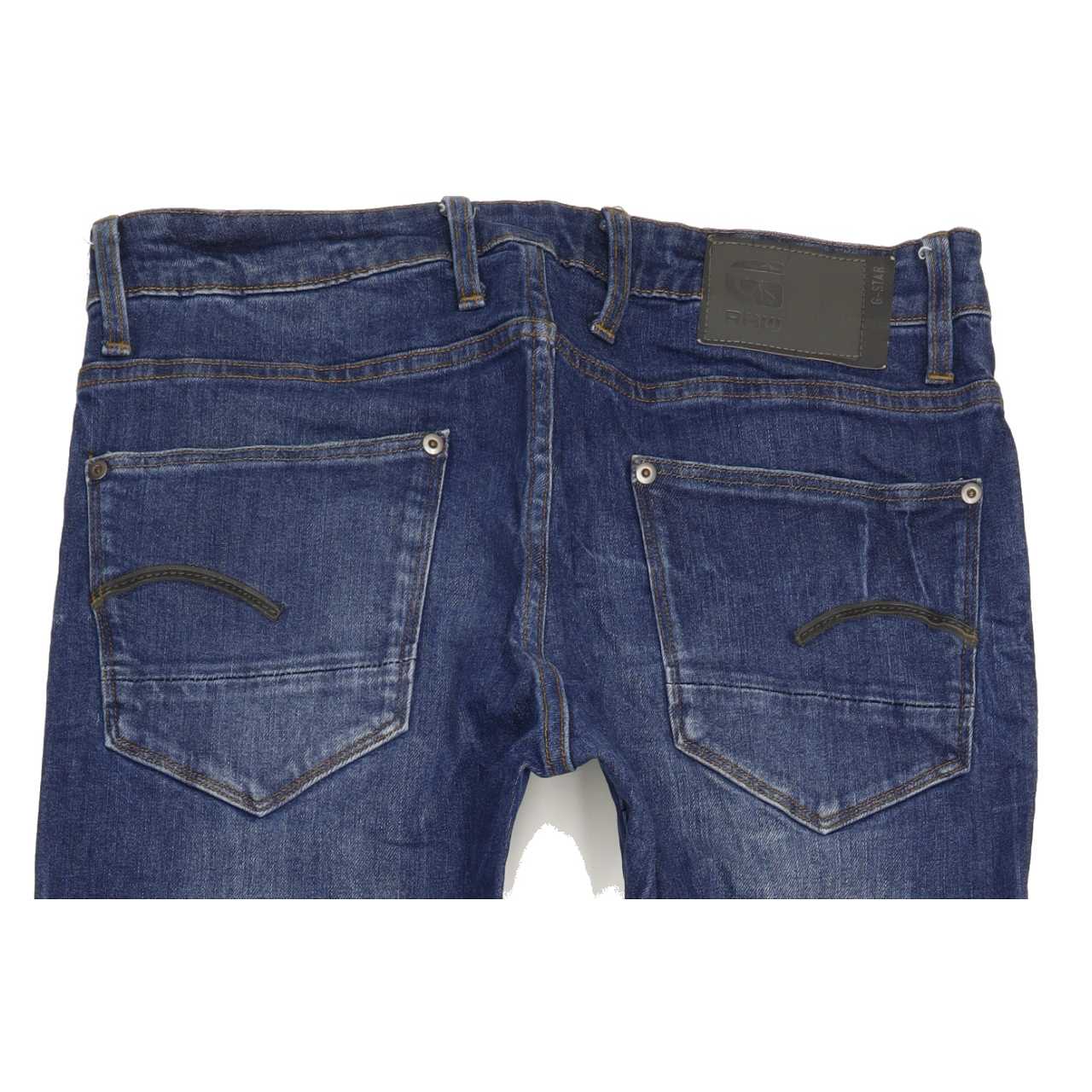 G-Star Revend Men Blue Straight Regular Stretch Jeans W33 L33