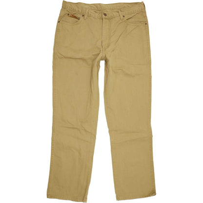 Wrangler Men Beige Straight Regular Jeans W35 L31