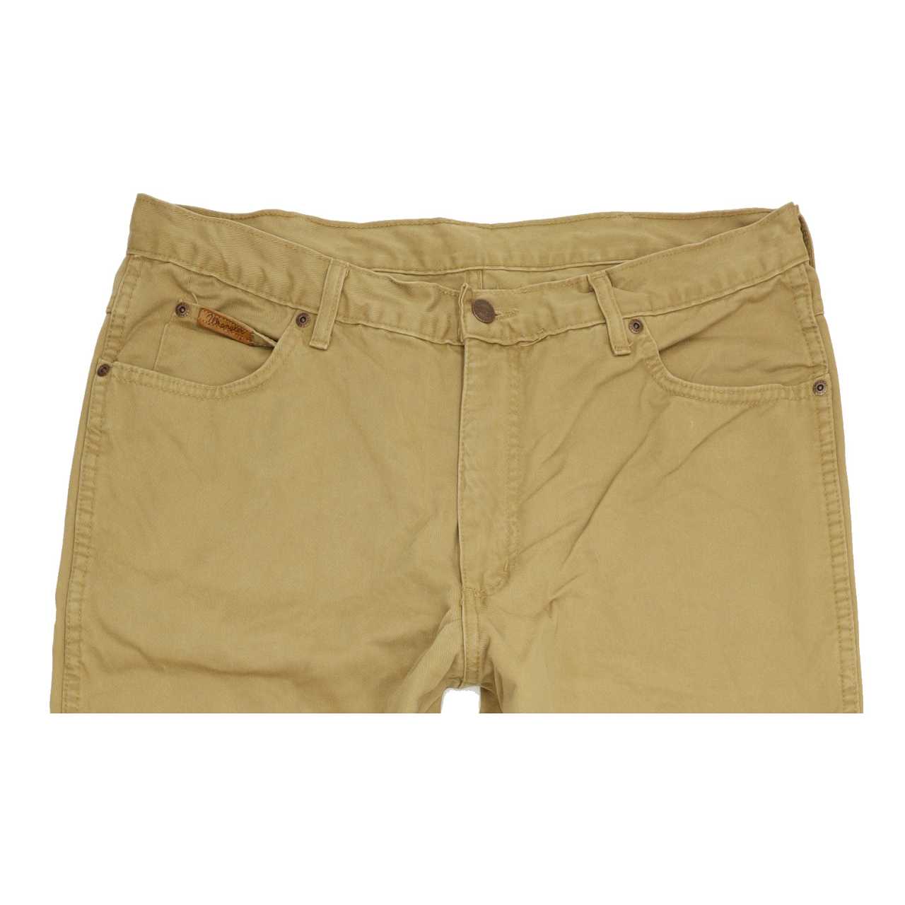 Wrangler Men Beige Straight Regular Jeans W35 L31